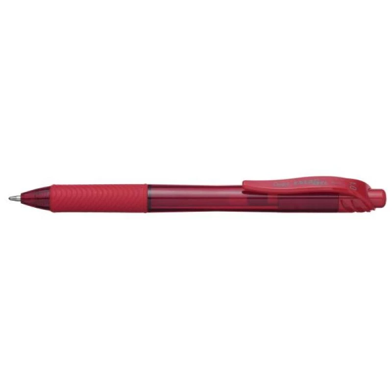 Zasúvacie guľôčkové pero s klipom Pentel Energel X 1.0 červené