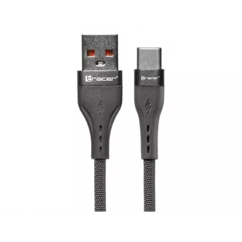 Tracer 47487 USB A - Type C M/M 1m kábel sivý