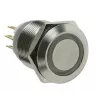 Lamptron vandal prepínač 19mm - Silverline - červený