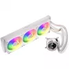 KRUX HydroGlance 360 ARGB vodné chladenie AIO s LCD, 360 mm, biele