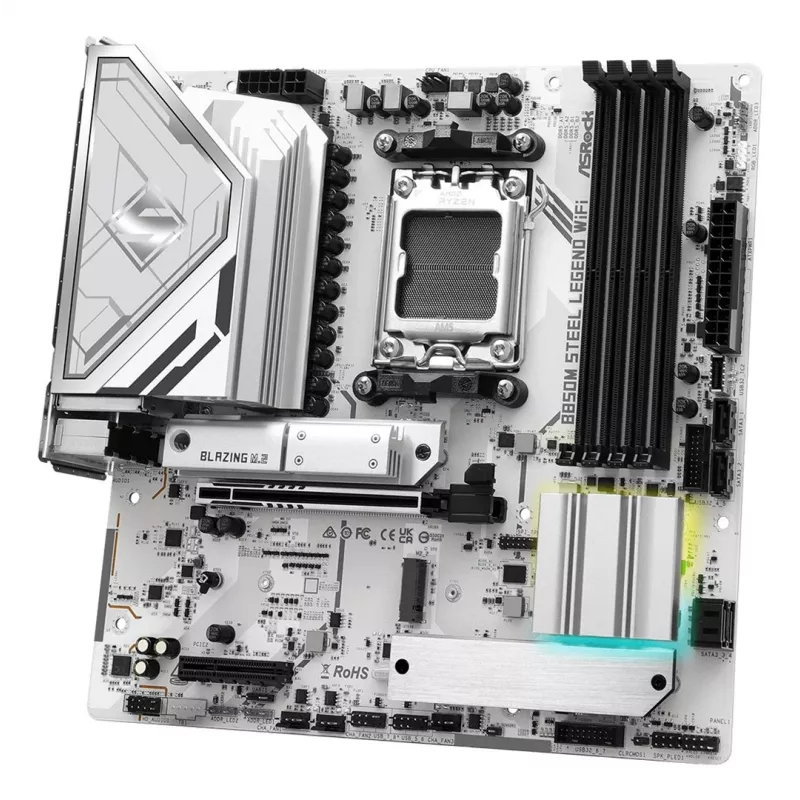Základná doska ASRock B850M Steel Legend WiFi — AMD B850, socket AM5, microATX, DDR5, 4 DIMM, Wi-Fi 7, 2.5Gb LAN