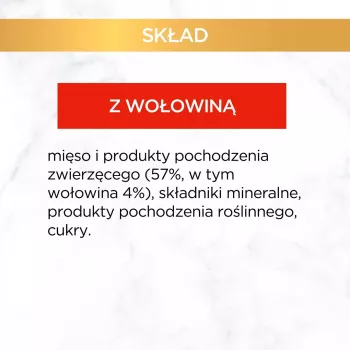 GOURMET Gold hovädzina – mokré krmivo pre mačky – 85 g