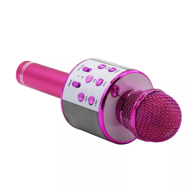 Mikrofón MANTA MIC11-PK ružový — káblový 3,5 mm jack, ľahký ručný mikrofón