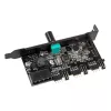 Lamptron CFM36 kontrolér ventilátorov a RGB LED pre PCI slot, čierny