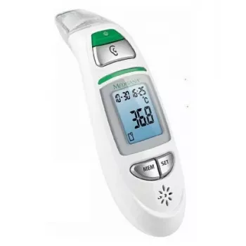 Kontaktný teplomer Medisana TM 750 – digitálny kontaktný teplomer, pamäť 30, rozsah 0–100 °C, °C/°F, LCD, biela
