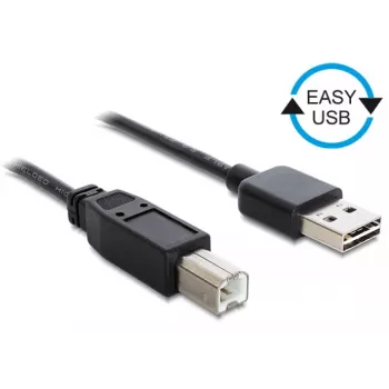 USB kábel DeLOCK 3 m USB 2.0 A - B samec/samec