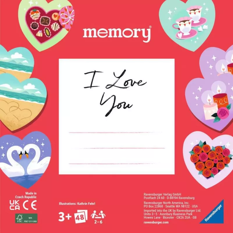 memory moments – Ľúbim ťa, hra memory