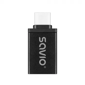 Savio AK-80 video kábel adaptér 0m USB Type-A USB Type-C čierny