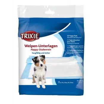 Podložka na výcvik psov Trixie 23411, celulóza, 400×600 mm, 7 ks, okraj proti vytečeniu, hustá, modrá