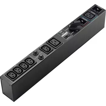 Bluewalker PowerWalker MBS - prepínací modul (rack - montáž do racku) - AC 208/220/230/240 V - výstupné konektory: 6 - 48,3 cm (19) - čierny (UPS2005)
