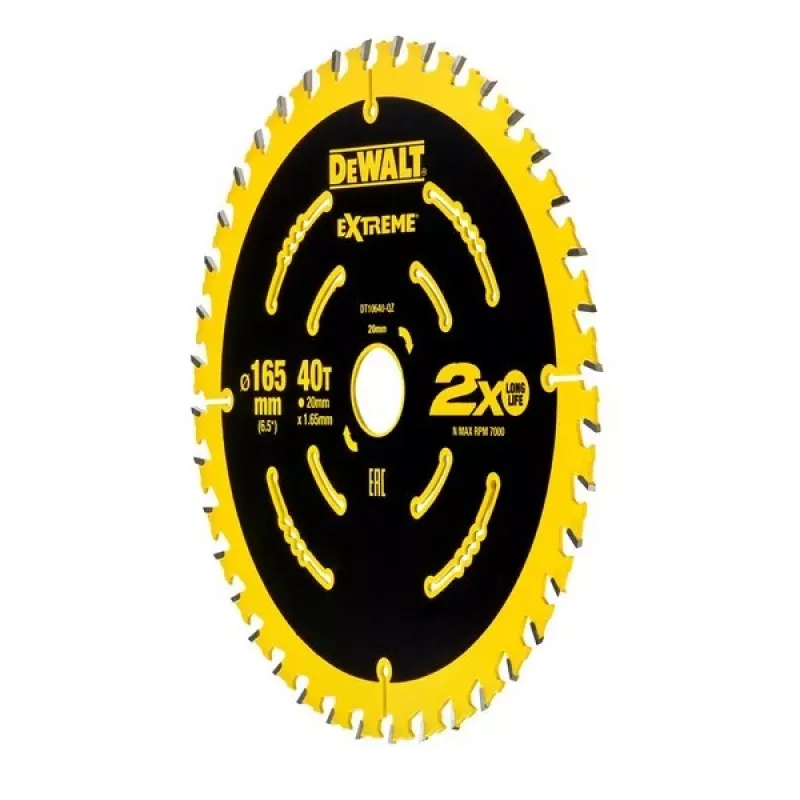 DeWALT DT10640-QZ Extreme pílový kotúč, 165 mm, 40 zubov, otvor 20 mm, na drevo