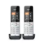 Gigaset COMFORT 500HX duo analógový/DECT telefón identifikácia volajúceho čierny, strieborný