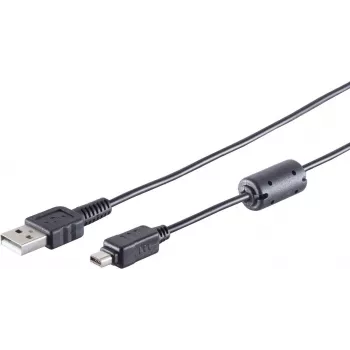 USB 2.0 A na Mini 2.0 12-pinový kábel ShiverPeaks 1,5 m (model 77372)