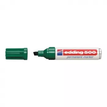 Permanentný marker Edding 500 klinový hrot zelený