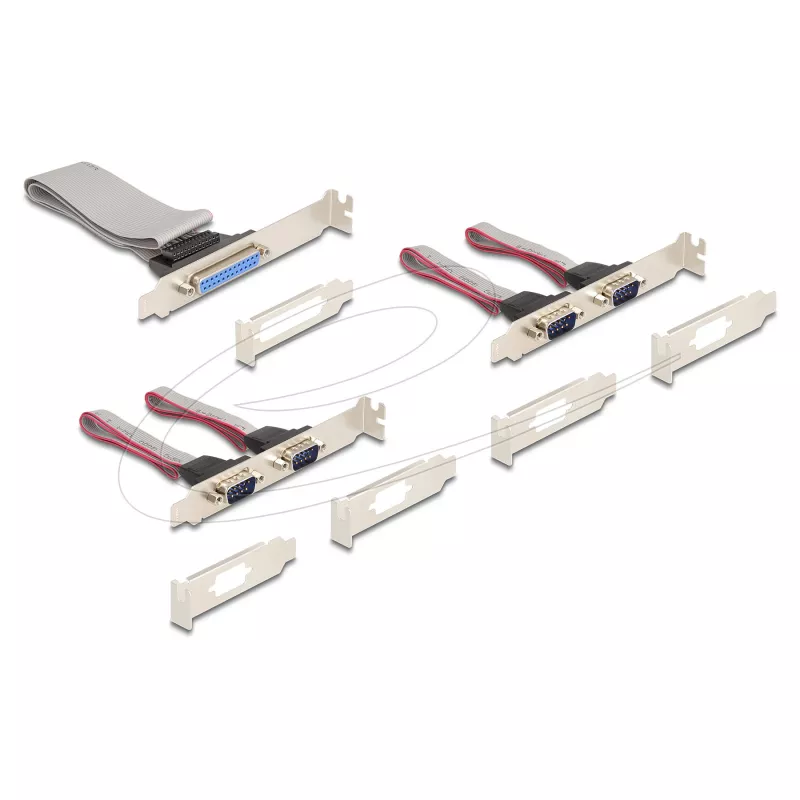 Interný Mini-PCIe rozhranový adaptér DELOCK 95279 — sériový host, Mini-PCIe výstup, podpora RS-232, 460,8 Kbit/s, FIFO 256 B, 30×51×10 mm