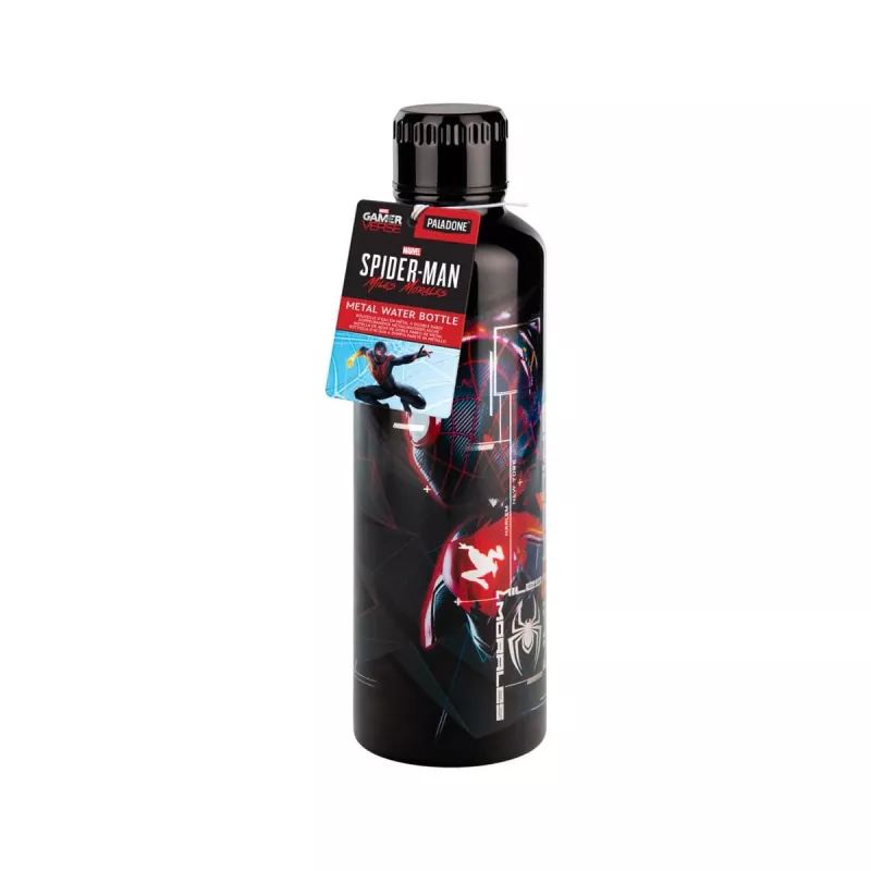Paladone Spiderman Miles Morales kovová fľaša na pitie