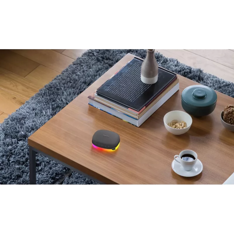 Bluetooth reproduktor Philips TAS2307BK/00 s integrovanými svetlami, bezdrôtové prehrávanie zvuku