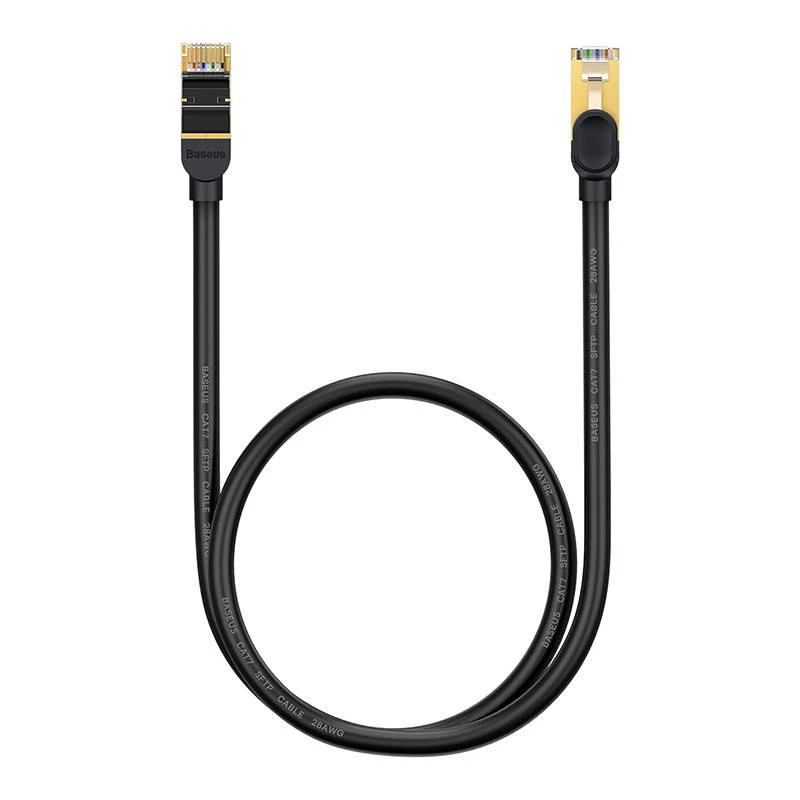 Baseus Ethernet RJ45, 10Gbps, 1m sieťový kábel (čierny)