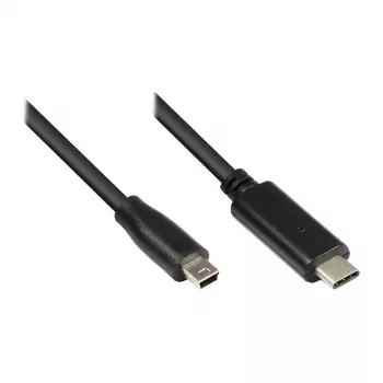 Good Connections USB2.0 kábel C-Mini B 5-pol. čierny 1,8 m