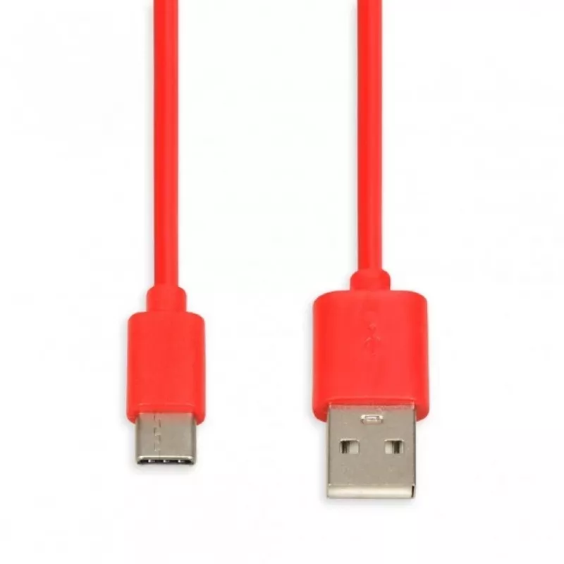 USB kábel IBOX IKUMTCR 1 m, USB A na USB‑C, USB 2.0, červený