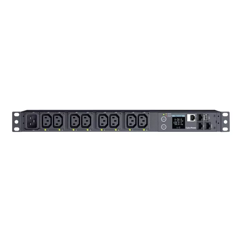 CyberPower PDU41005 jednotka rozvodu napájania (PDU) 8 AC výstupov 1U čierna