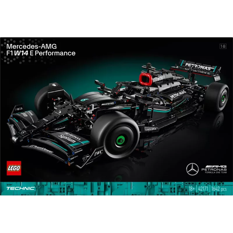 LEGO Technic 42171 Mercedes-AMG F1 W14 E Performance, mierka 1:8, 1642 dielikov, 18+