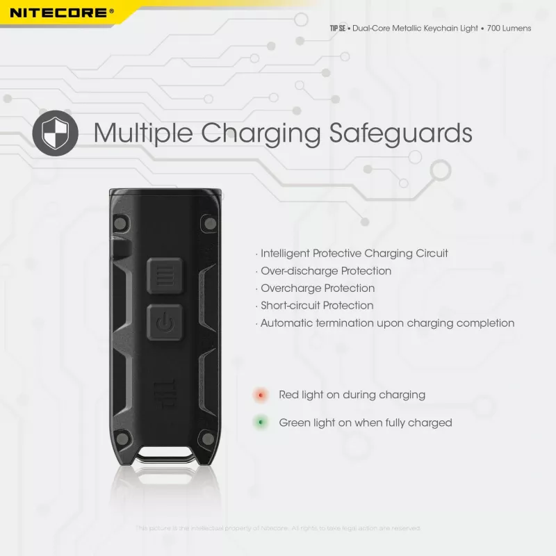 Nitecore TIP SE čierna ručná baterka LED
