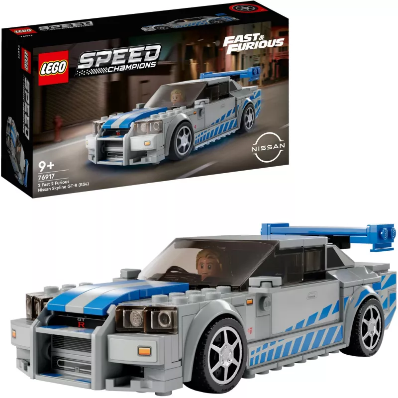 LEGO 76917 Speed Champions 2 Fast 2 Furious Nissan Skyline GT-R (R34) hračkárske auto
