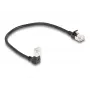 Sieťový kábel DeLOCK RJ45 Cat.6A 0,25 m čierny