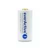Nabíjateľná batéria everActive EV16340 700mAh 3V s funkciou nabíjania Micro-USB