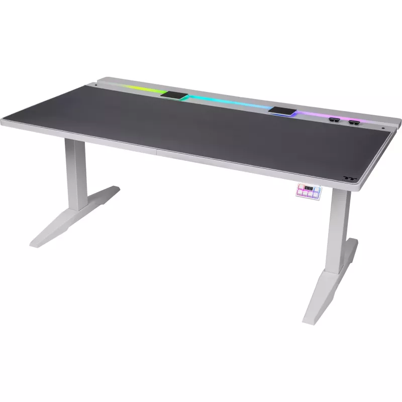 Počítačový stôl Thermaltake GGD-G70-WHEIRX-22 čierny rovný obdĺžnikový drevotrieska