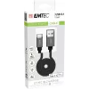 USB kábel Emtec ECCHAT700TCU3 1,2 m USB 3.2 Gen 2 čierny