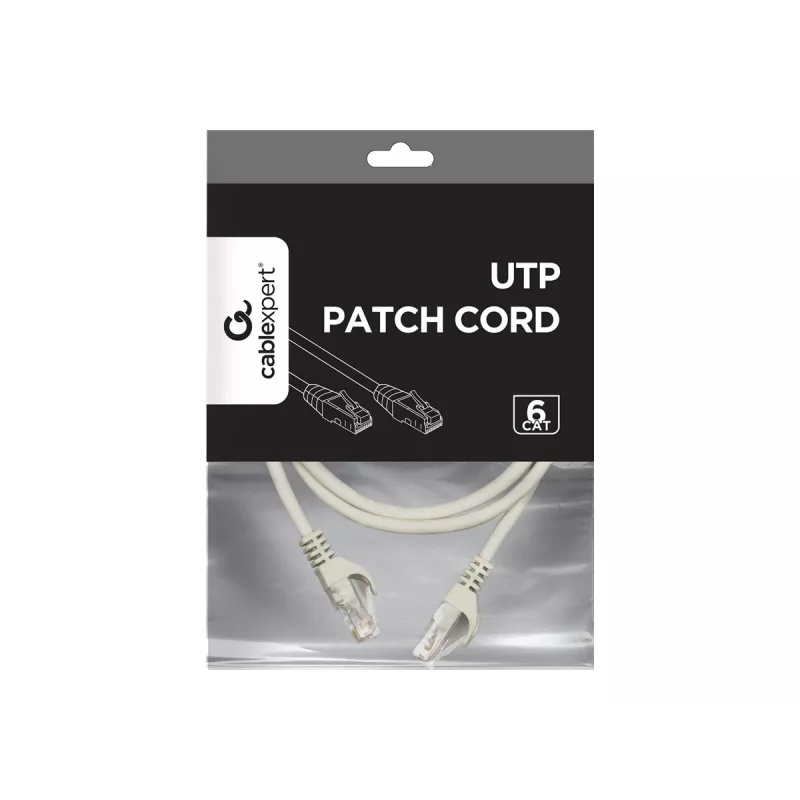 Gembird PP6U-2M sieťový kábel sivý Cat6 U/UTP (UTP)
