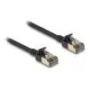 Sieťový kábel DeLOCK RJ45 Cat.8.1 F/FTP tenký Pro 5 m čierny