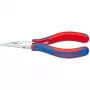 Knipex elektronické chápadlové kliešte celková dĺžka 145 mm ploché okrúhle čeľuste 6 viackomponentná rukoväť