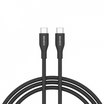 CANYON kábel CC60SC10 C-C 60W 1m silikónový čierny