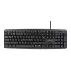 Klávesnica Gembird KB-U-103-RU kancelárska USB QWERTY anglická ruská čierna