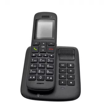 Telekom Sinus A 32 DECT telefón s identifikáciou volajúceho ebony
