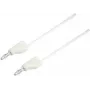 VOLTCRAFT testovací kábel [konektor 4 mm - konektor 4 mm] 1,5 m biely MSB-300 (MSB-300-1.5-WS)