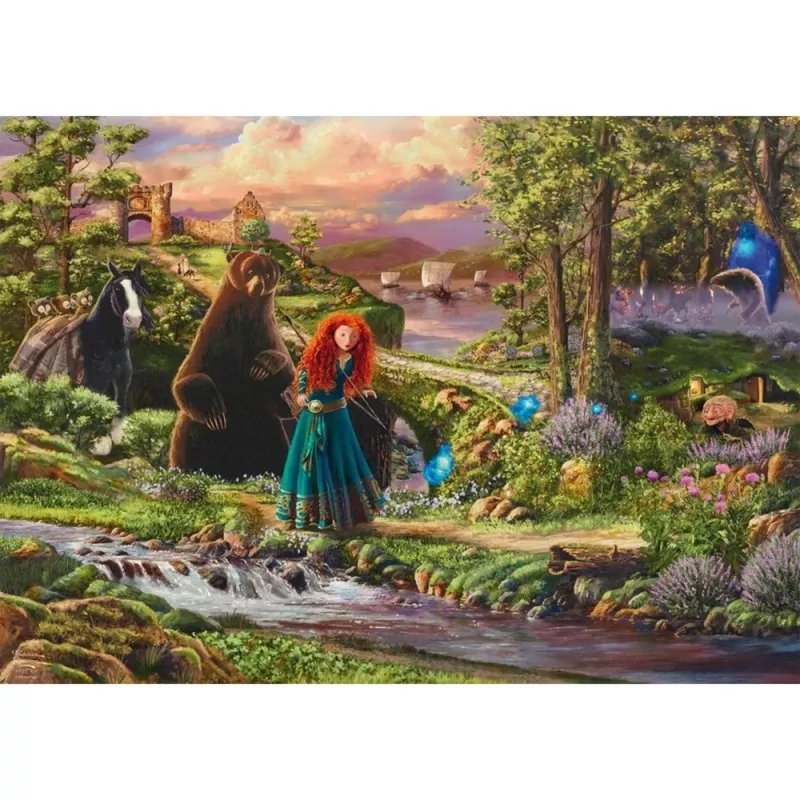 Thomas Kinkade Studios: Disney Dreams Collection - Brave, Merida Legende der Highlands, puzzle 1000 dielikov