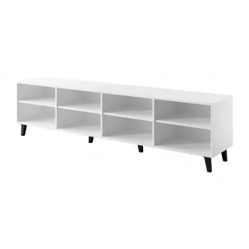 TV skriňa cama meble BARI 200x42x52 biela matná — 200×42×52 cm