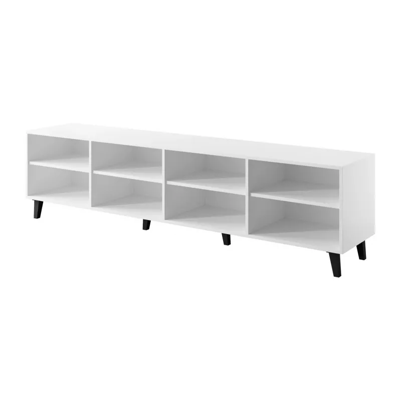 TV skriňa cama meble BARI 200x42x52 biela matná — 200×42×52 cm