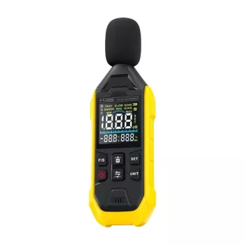 Merač hladiny zvuku Fnirsi FDM01 — digitálny decibelový merač, rozsah merania 30–130 dB