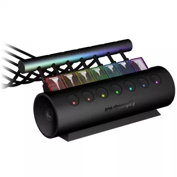 Streamplify HUB CTRL 7, 7x USB 3.0 Type A, RGB, 12V, EU Power Cable - black