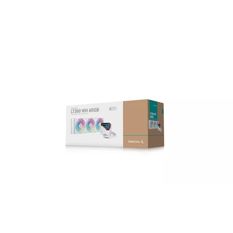 DeepCool LT360 procesorový All-in-One kvapalinový chladič, 12 cm, biely, 1 ks