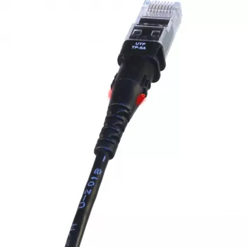 Sieťový kábel PatchSee TP-6A-U/10 čierny 3,1 m Cat6a U/UTP
