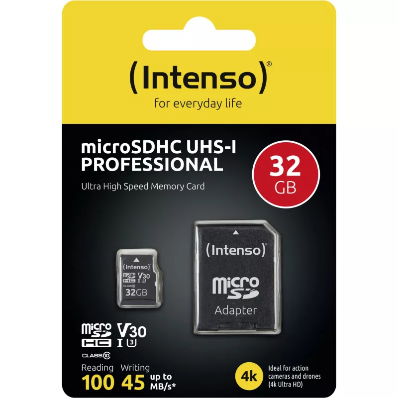 CARD Intenso pamäťová karta microHC Professional 32 GB
