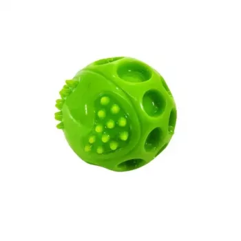 Psia hračka Hilton Squeak Ball 6,3 cm – pískacia loptička z gumy, 1 kus, modrá, pre všetky plemená