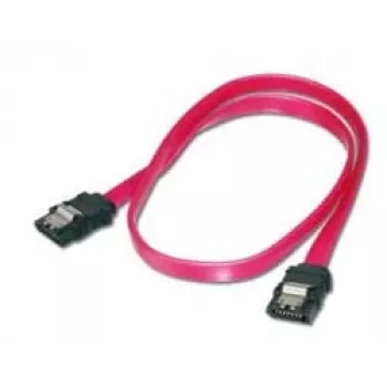Assmann SATA spojovací kábel. L-typ. s uzamknutím F/F. 0,5 m. rovný. SATA II/III. UL. re (AK-400102-005-R)