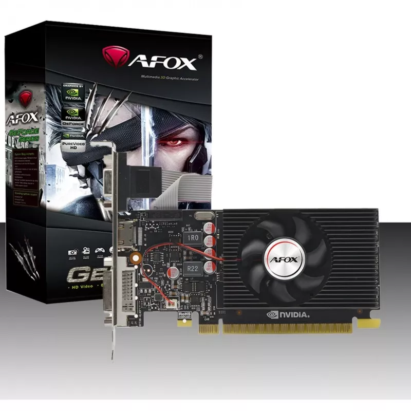 Grafická karta AFOX AF240-1024D3L2 — NVIDIA GeForce GT 240, 1 GB GDDR3, 128-bit, PCIe 2.0